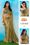 Celestial By Stavan Fancy Fabric With Embroidery Work Saree Wholesale In India